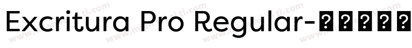 Excritura Pro Regular字体转换